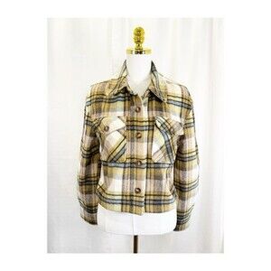 Bagatelle Cropped Plaid Jacket Medium